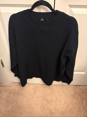 AllSaints Women's Black Crewneck Sweater